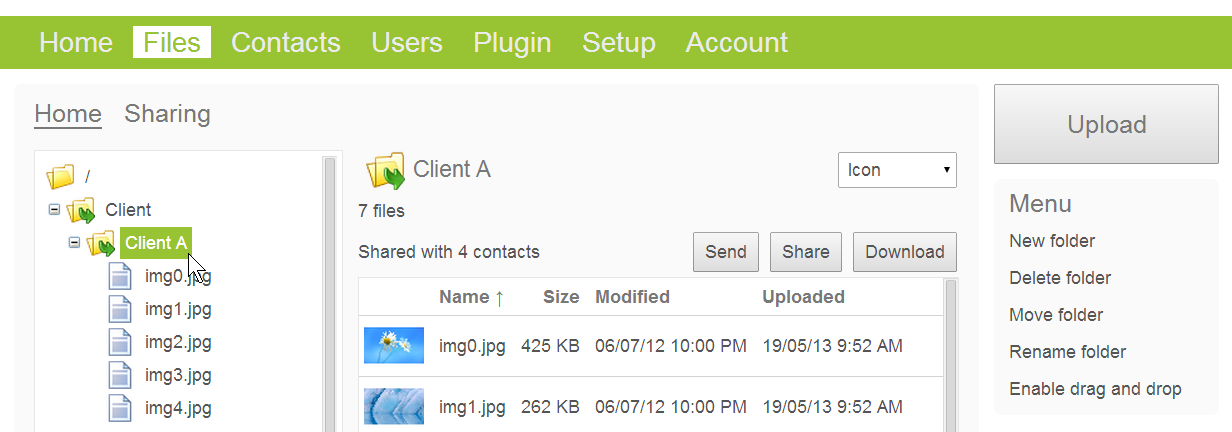 Setting up user folder structures