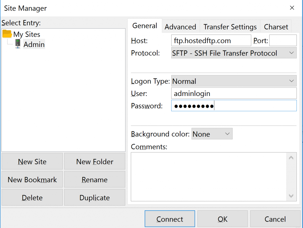 Login Credentials