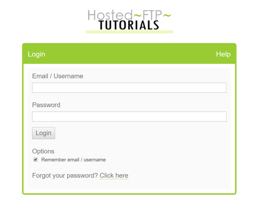 Example of custom login screen