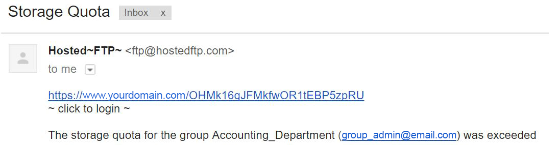 Email Notification