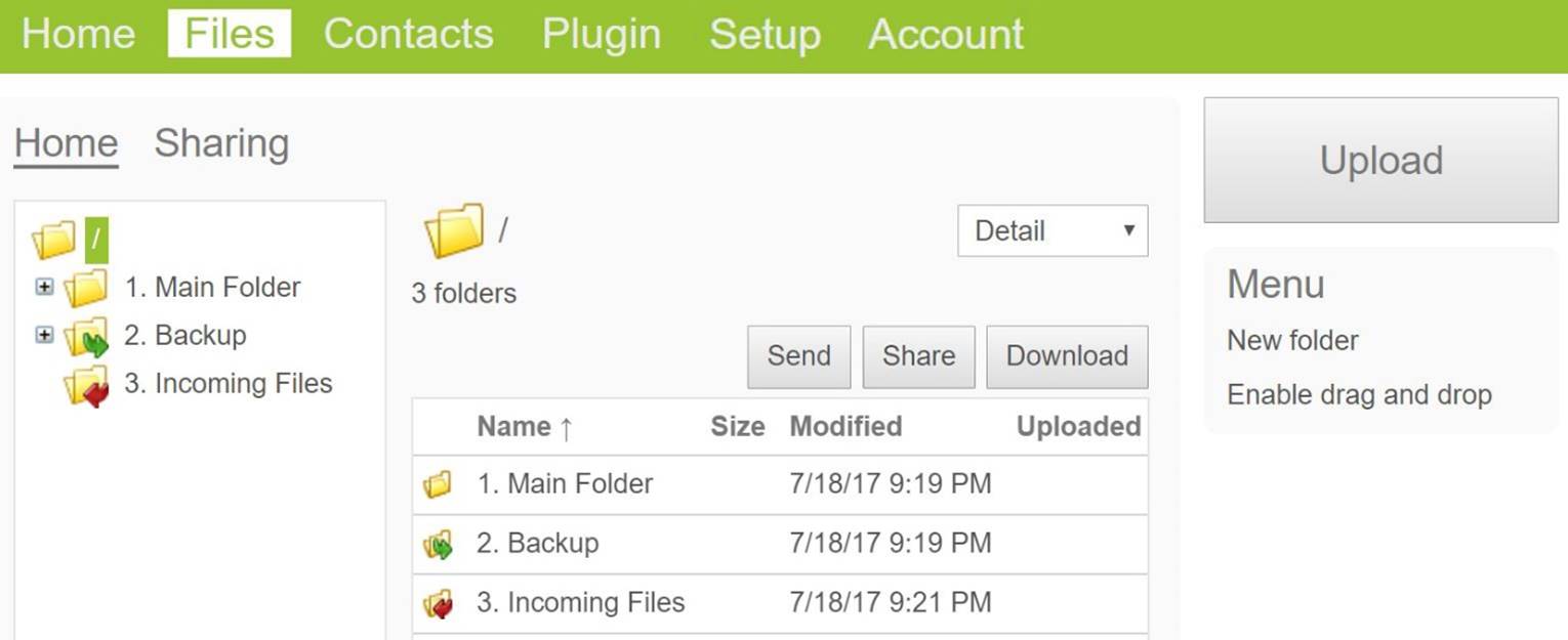 Files Tab