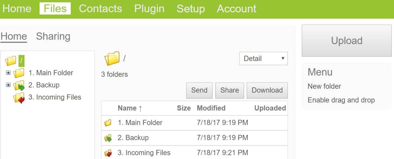 Files Tab
