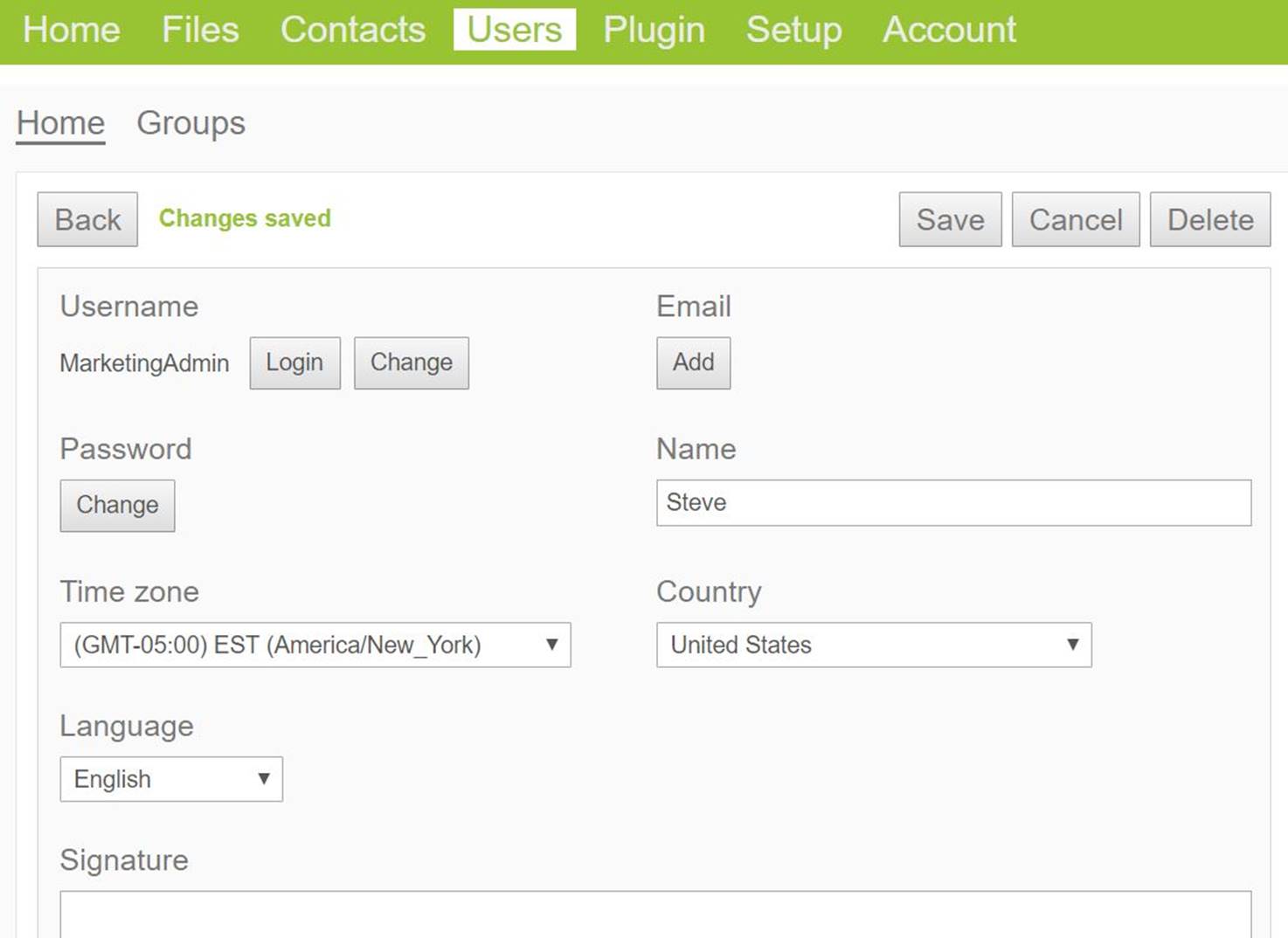 Add Username