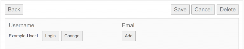 The Delete button can be found on beside the save and cancel options in the user's settings
