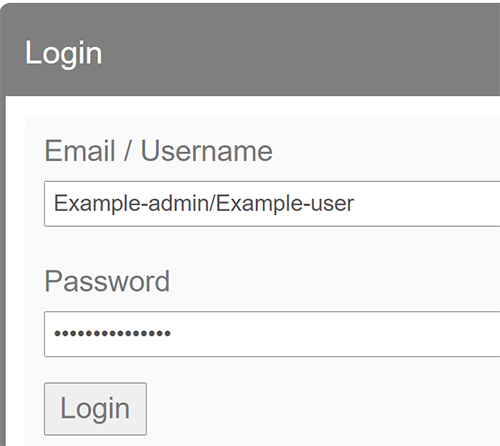 Login proxy to the user by following this syntax and using admin password