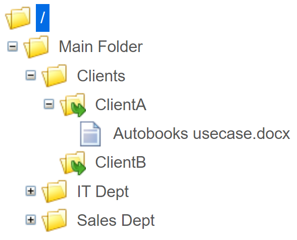 The user has uploaded a file into the target folder path